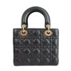 Dior Lady Small Black Gold Hardware