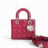 Dior Lady Small Red Gold Hardware