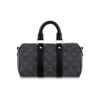 LOUIS VUITTON keepall 25 metal black warrior crossbody bag