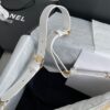 CHANEL Vintage Calfskin Waist Bag White