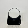 PRADA Re-Edition 2005 Classic Silver Buckle Triangle Logo Hobo Underarm Bag