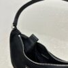 PRADA Re-Edition 2005 Classic Silver Buckle Triangle Logo Hobo Underarm Bag