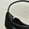 PRADA Re-Edition 2005 Classic Silver Buckle Triangle Logo Hobo Underarm Bag